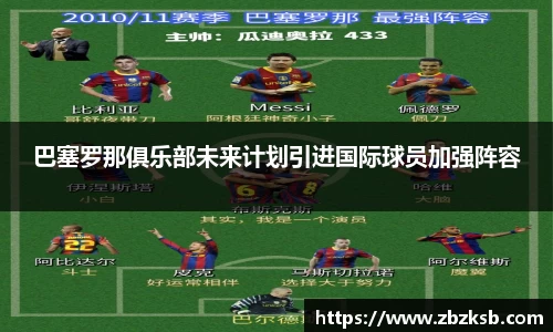 巴塞罗那俱乐部未来计划引进国际球员加强阵容